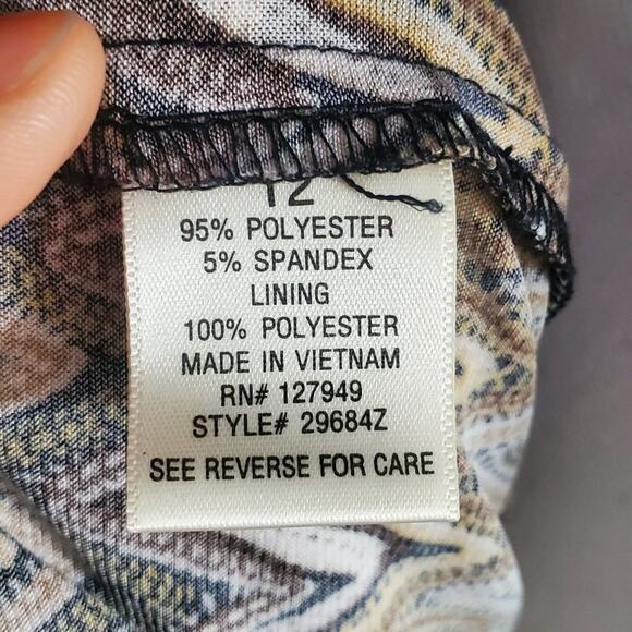 Emma & Michele Sleeveless Striped Dress 12 - Picture 6 of 7